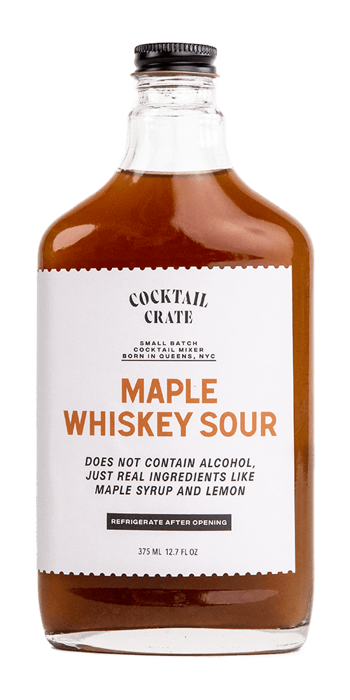 Cocktail Crate Maple Whiskey Sour mixer bottle