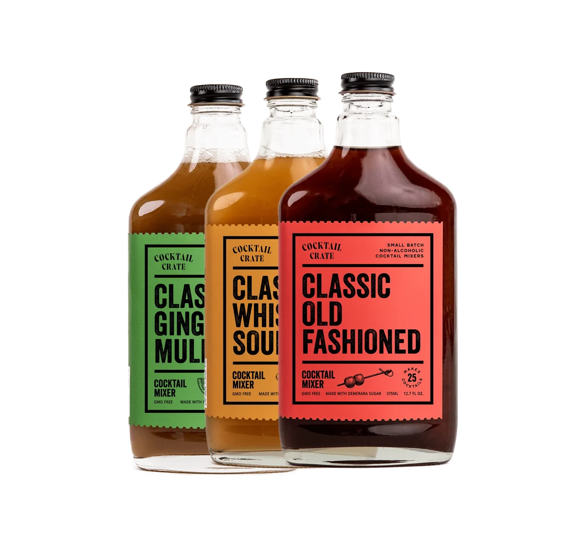 Pick-3 Party Pack: Classic Ginger Mule, Classic Whiskey Sour and Classic Old Fashioned mixers
