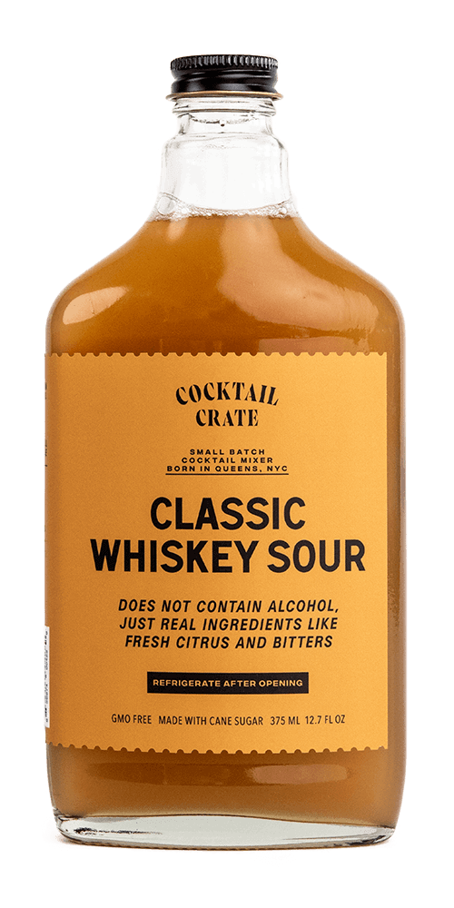 Cocktail Crate Classic Whiskey Sour Craft Mixer, 375 mL